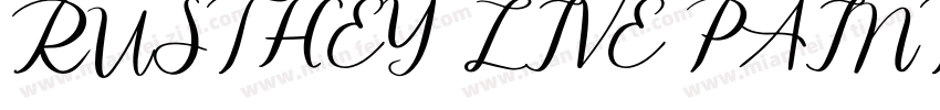 RUSTHEY LIVE PAINT B字体转换